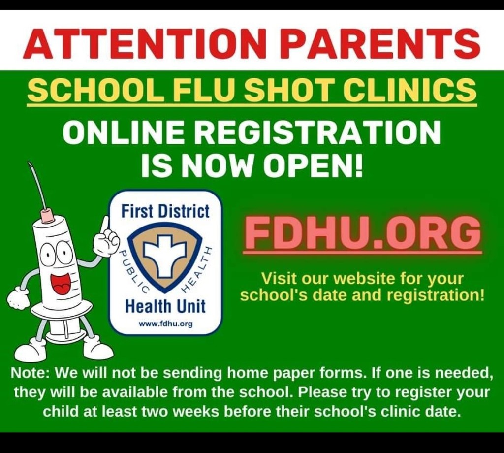 School Flu Shot Clinic Info